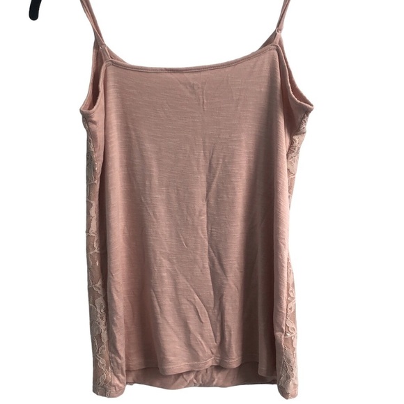 Loft Pink Blush Lace Front Camisole Tank Top Size Medium - Picture 2 of 8